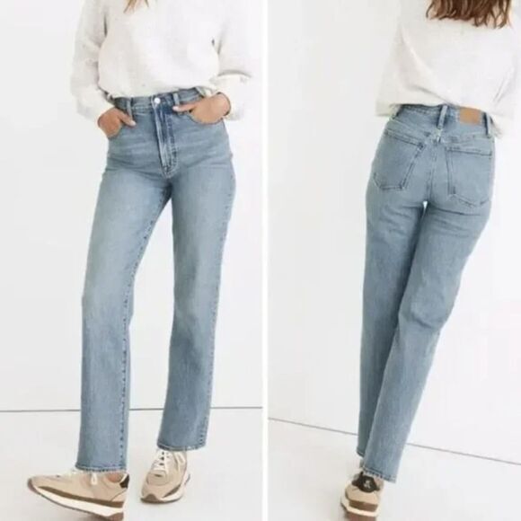 NEW Madewell The Perfect Vintage Straight Jean in Hoye Wash, 24‎ - Picture 1 of 15